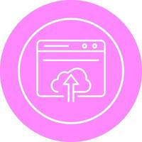 Upload Web Vector Icon