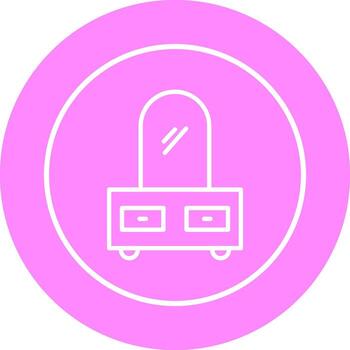 Dressing Table Vector Icon