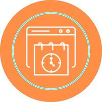 Deadline Web Vector Icon