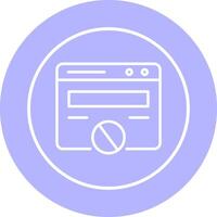 Block Website Vector Icon