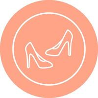 icono de vector de tacones