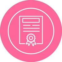 icono de vector de certificado