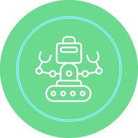 industrial robot yo vector icono