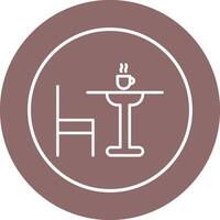 Tea Table Vector Icon