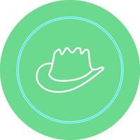 icono de vector de sombrero de vaquero