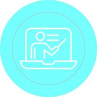 Online Lesson Vector Icon