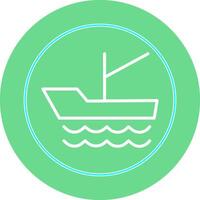 icono de vector de barco