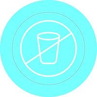 No Drinks Vector Icon