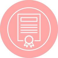 icono de vector de certificado