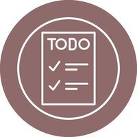 icono de vector de lista de tareas