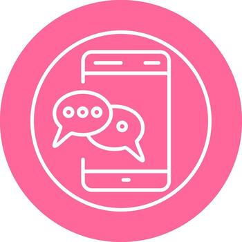 icono de vector de chat