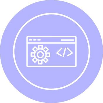 código mejoramiento vector icono