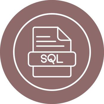 icono de vector de sql