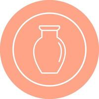 Vase Exhibit Vector Icon