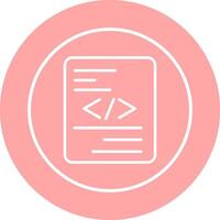 Piece of Code Vector Icon