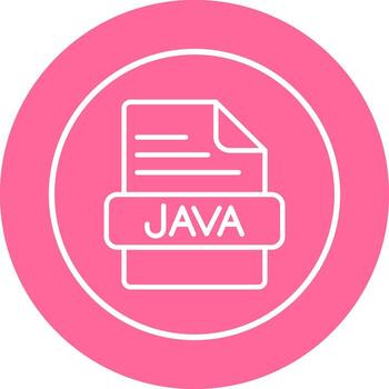 icono de vector de java