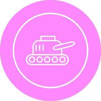 icono de vector de exhibición de tanque