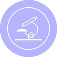 icono de vector de microscopio