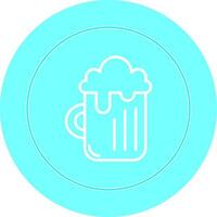 medio litro de cerveza yo vector icono