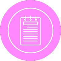 Notepad Vector Icon