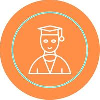 Male Graduate Vector Icon