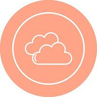 icono de vector de nube