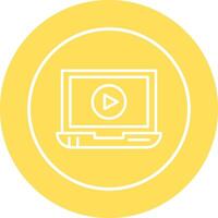 Video Screening Vector Icon