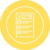 Ballot Paper Vector Icon