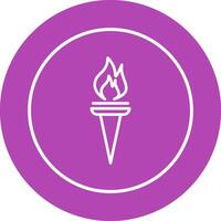 Museum Torch Vector Icon