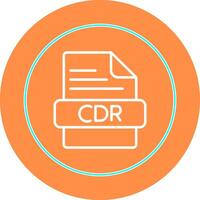 icono de vector de cdr