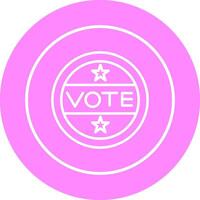 icono de vector de pegatina de voto