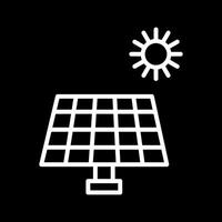 icono de vector de panel solar