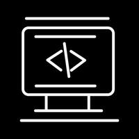 icono de vector de codificación