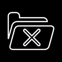 Cancel Folder Vector Icon