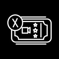 Cancel Ticket Vector Icon