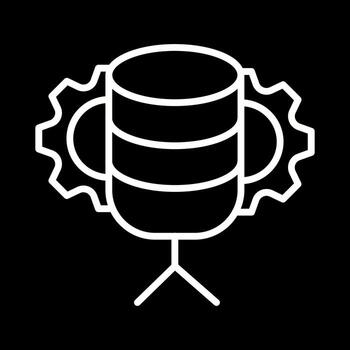 base de datos administración vector icono