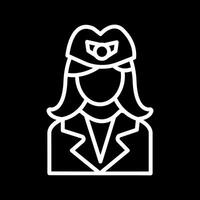 Flight Attendant Vector Icon