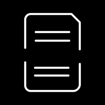 Split Document Vector Icon