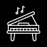 icono de vector de piano