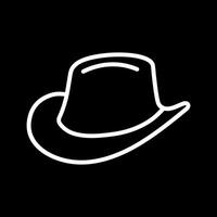 icono de vector de sombrero