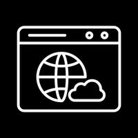 Web Cloud Vector Icon