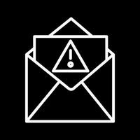 icono de vector de correo no deseado