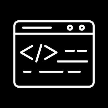 icono de vector de codificación web