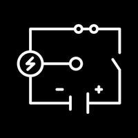 icono de vector de circuito eléctrico