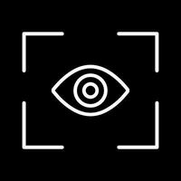 icono de vector de exploración ocular