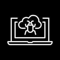 Bug Cloud Vector Icon