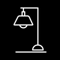 icono de vector de soporte de lámparas