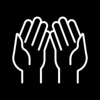 Praying Hands Vector Icon