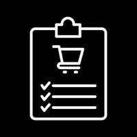 Shopping List Vector Icon