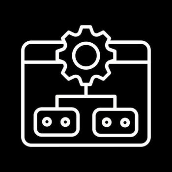 icono de vector de características de proyecto